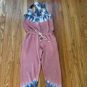 Young Fabulous & Broke Tie-Dye Jumpsuit Sweatshirt Material XS